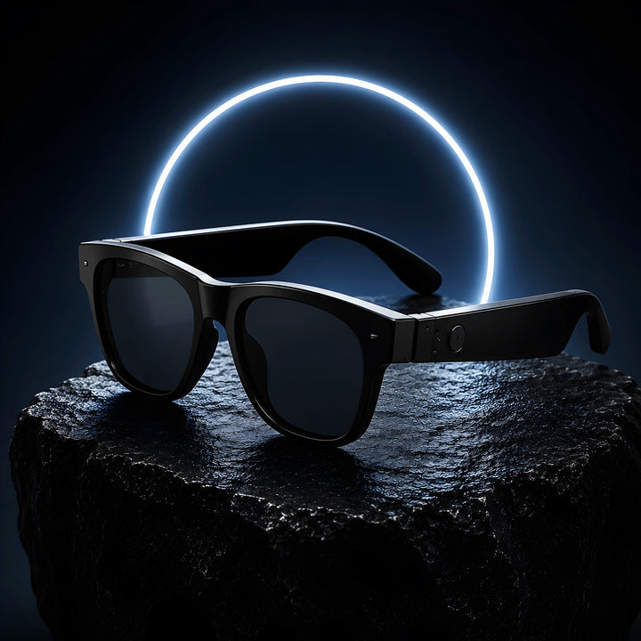 Bluetooth 5.3 Smart Audio Sunglasses | Open-Ear Wireless Sports Glasses with HD Calls