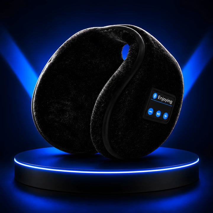 Bluetooth Music Earmuffs | Wireless Winter Ear Warmers with HD Stereo Headphones &amp; Hands-Free Calling