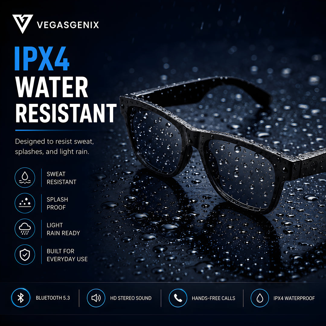 Bluetooth 5.3 Smart Audio Sunglasses | Open-Ear Wireless Sports Glasses with HD Calls