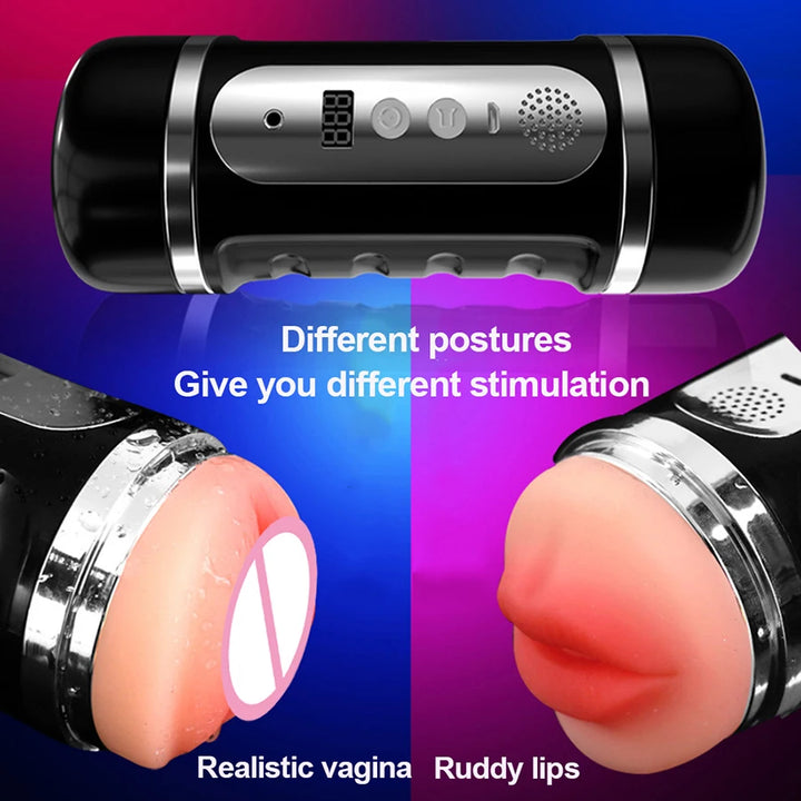 Automatic Sex Toys for Men 18+ Male Masturbator Cup Real 3D Vagina Blowjob Sucking Electric Pocket Pussy Adult Goods Sex Machine