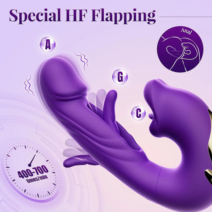 3 IN 1 Female Tongue Licking Vibrator G Spot