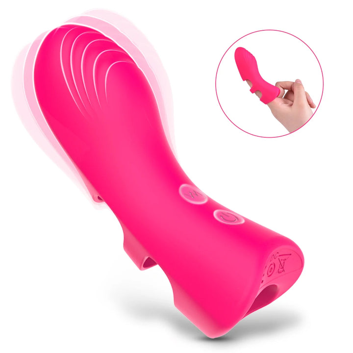 Clitoral G Spot Finger Vibrator 10 Speed Clit Nipple Massager