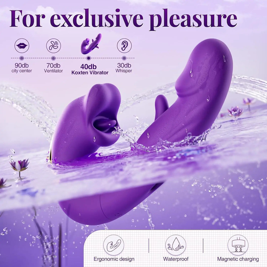 3 IN 1 Female Tongue Licking Vibrator G Spot