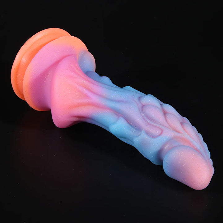 New Luminous Dildos Colourful Glowing Huge Penis G-spot Anal Butt Plug Women Toys Shaped Dragon Monster Dildo with Suction Cup