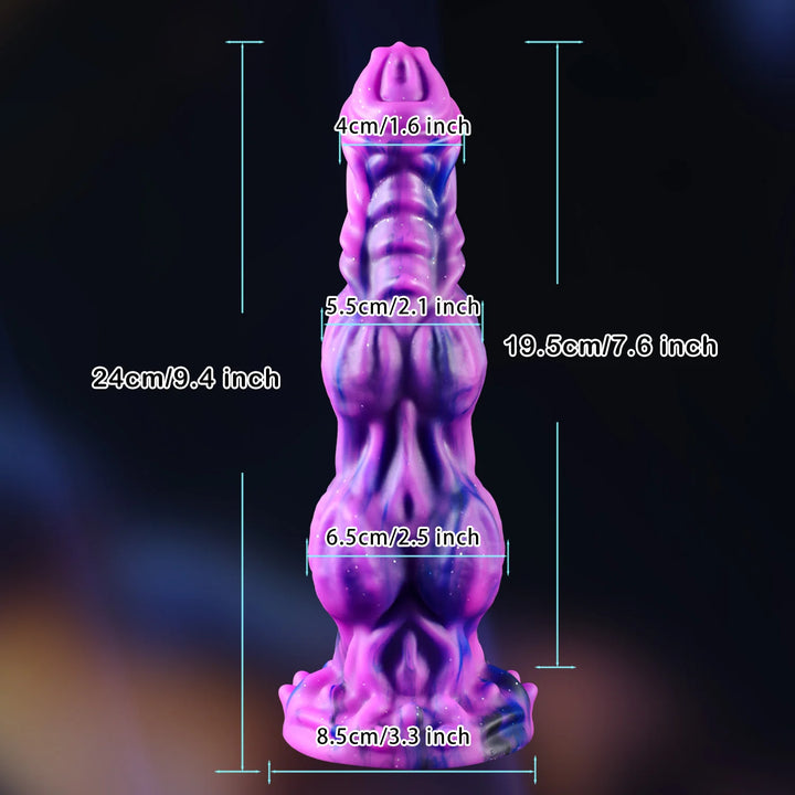 9.4inch Monster Dildo Horse Dildo with Knots Huge Dildo Thick Anal Dildo with Suction Cup Dragon Dildo Dog Knot DildoS for Women