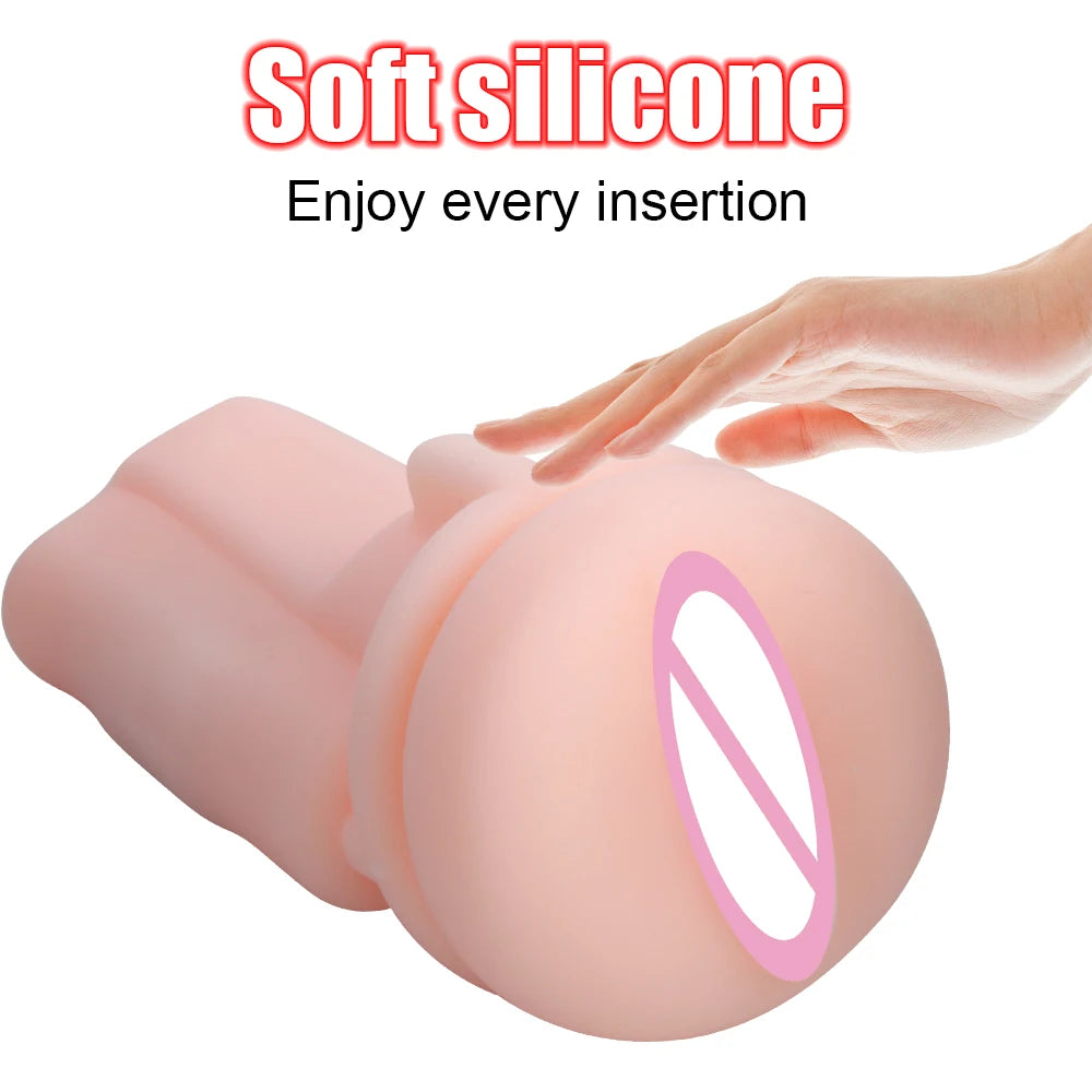 20cm Electric Male Masturbator Vibrator Vagina Real Pussy For Men 18 Glans Sucking Penis Pump Exerciser Sex Toy Erotic Products