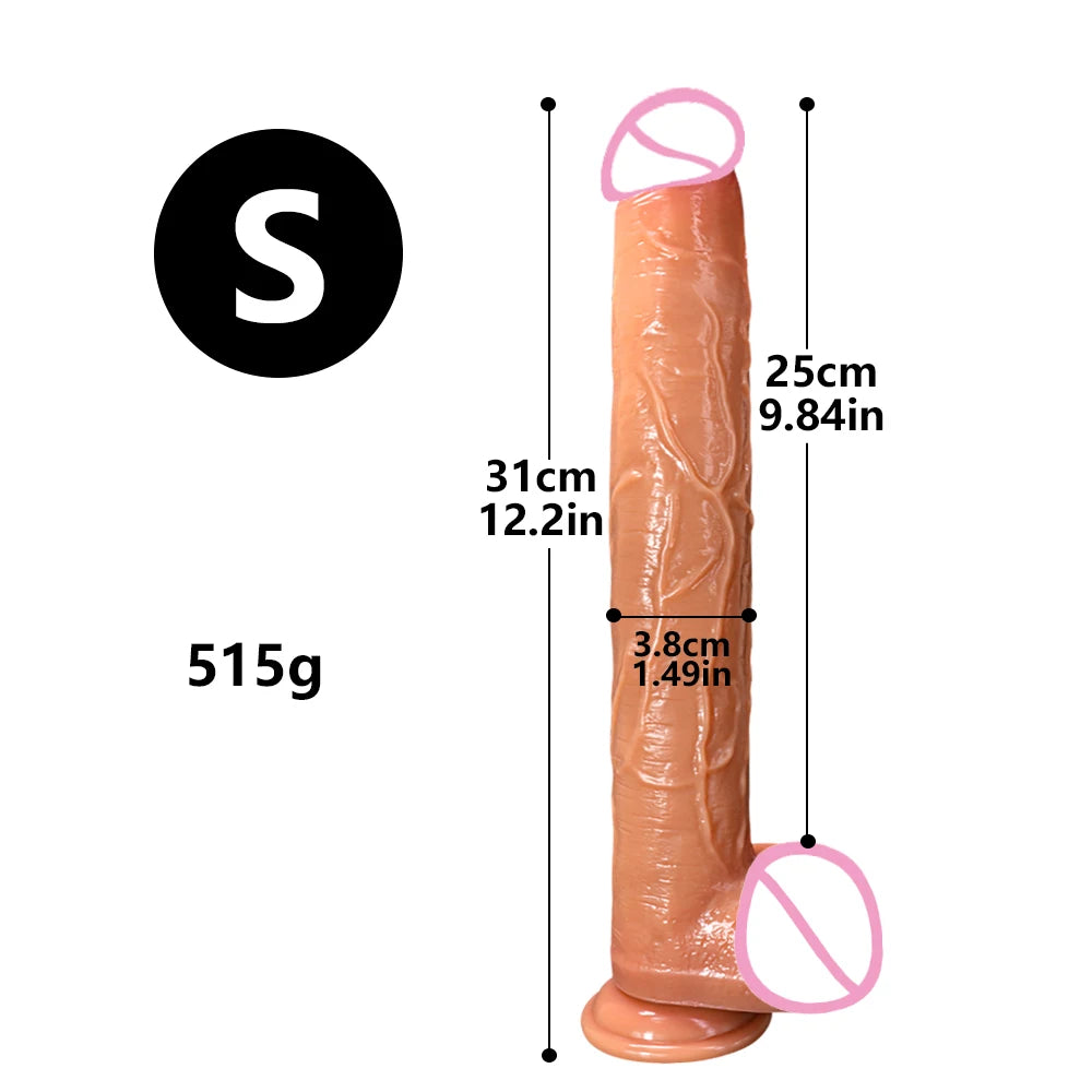 42cm Super Long Dildo Realistic Penis Soft Big Dick Powerful Suction Cup Female Masturbation Silicone Dildos Sexy Toys for Women