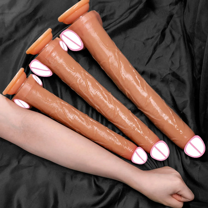 42cm Super Long Dildo Realistic Penis Soft Big Dick Powerful Suction Cup Female Masturbation Silicone Dildos Sexy Toys for Women