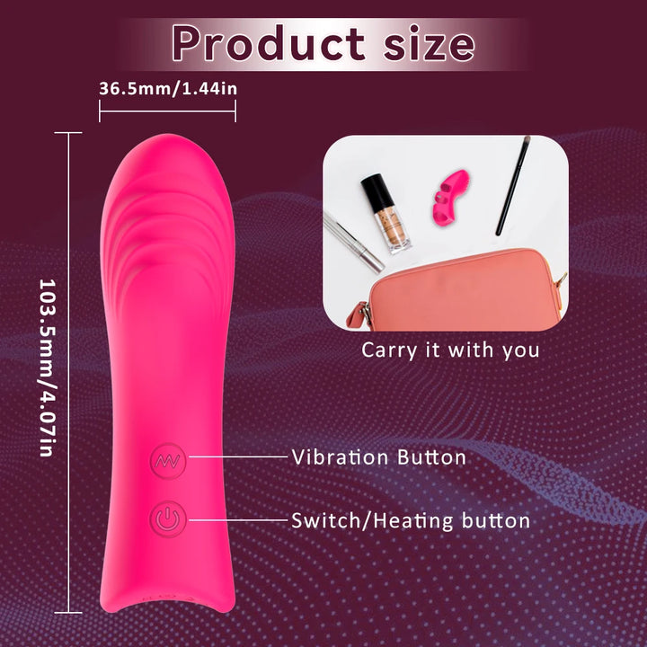 Clitoral G Spot Finger Vibrator 10 Speed Clit Nipple Massager