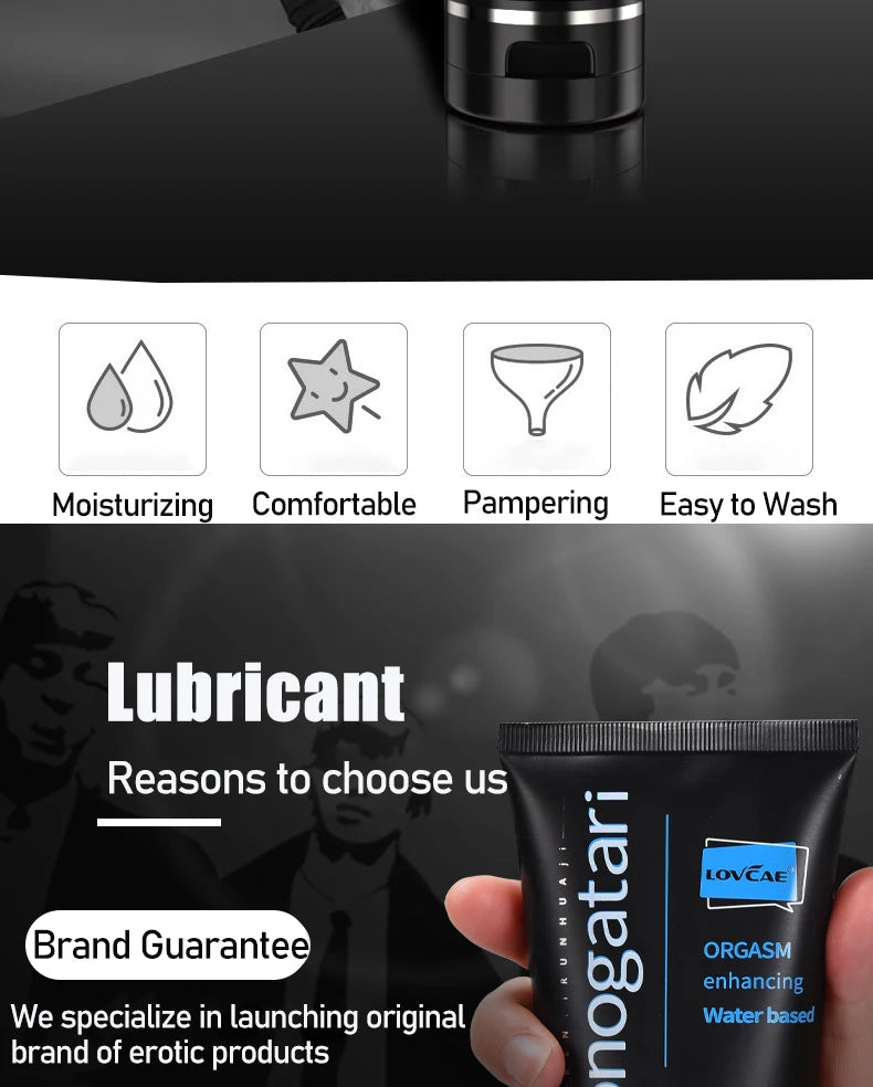 Adult Sex Anal Lubrication 50/100/200ml Easy To Clean Sex Lube for Men Gay Couple Sexy Toys Water-based Lubricant Sex Products