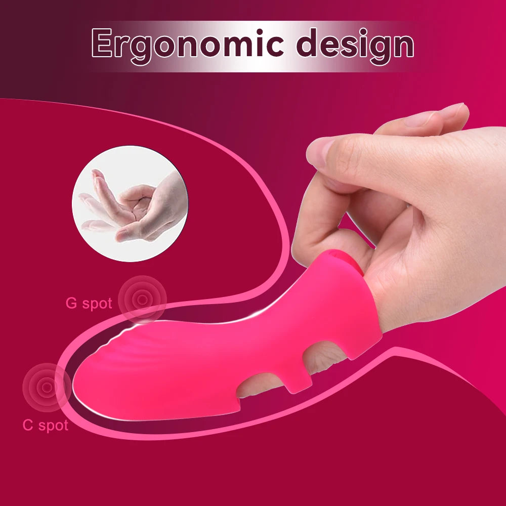 Clitoral G Spot Finger Vibrator 10 Speed Clit Nipple Massager