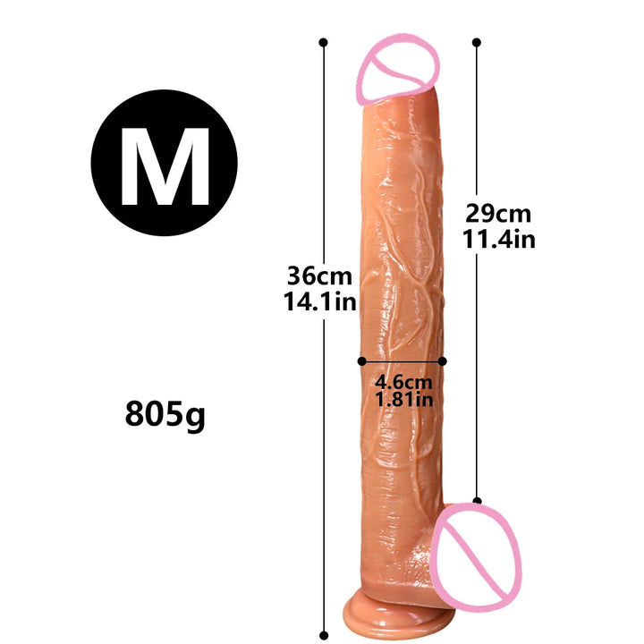 42cm Super Long Dildo Realistic Penis Soft Big Dick Powerful Suction Cup Female Masturbation Silicone Dildos Sexy Toys for Women