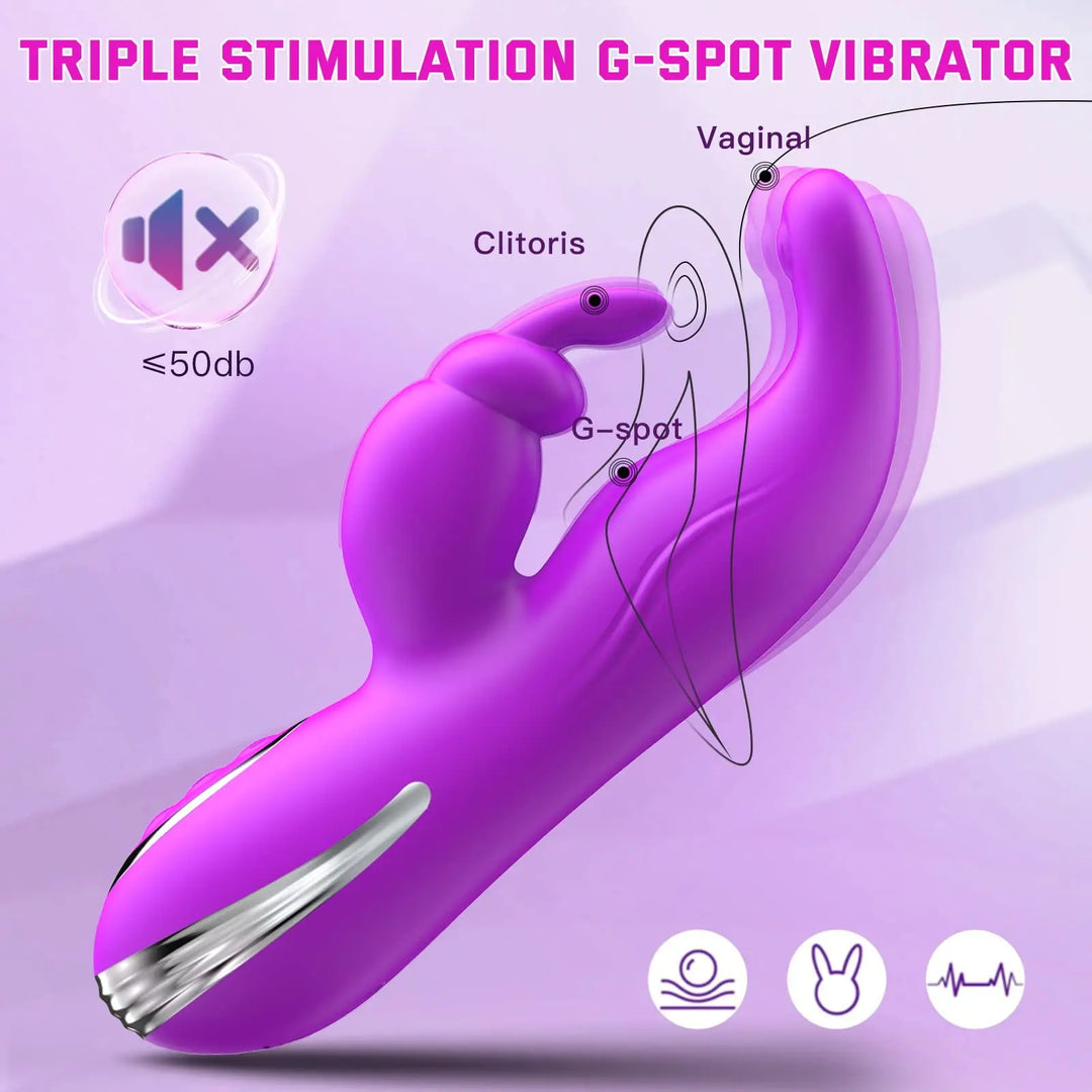 Dual Motor Female Vibrator Clitoral G Spot Rabbit