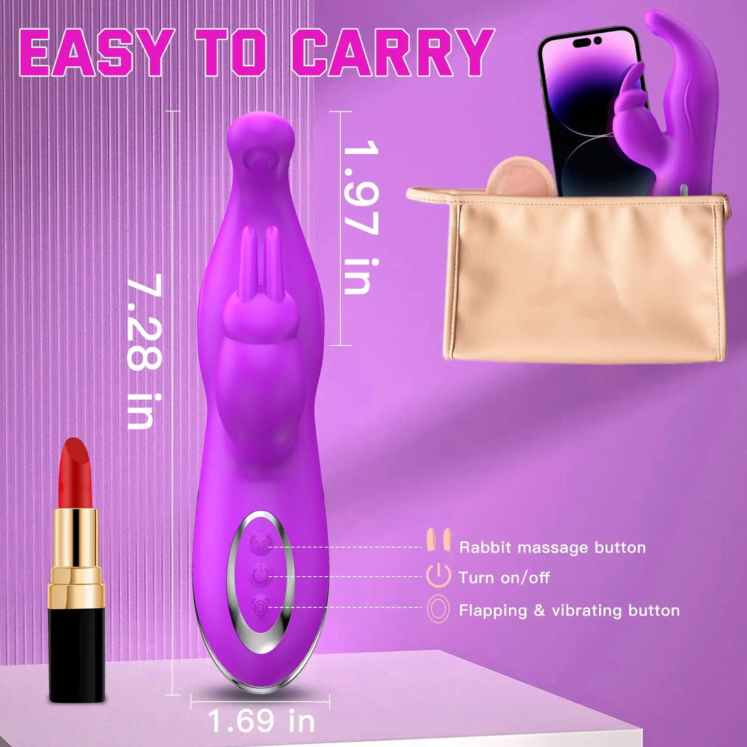 Dual Motor Female Vibrator Clitoral G Spot Rabbit