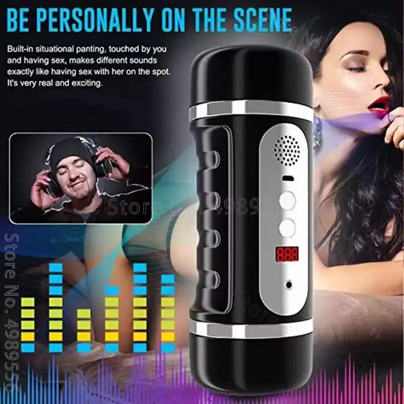 Automatic Sex Toys for Men 18+ Male Masturbator Cup Real 3D Vagina Blowjob Sucking Electric Pocket Pussy Adult Goods Sex Machine