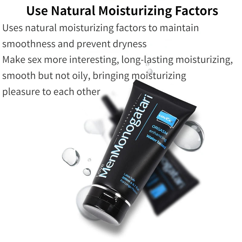 Lubrication for Men Gay Couple Sex Toys Lube Water-based Lubricant