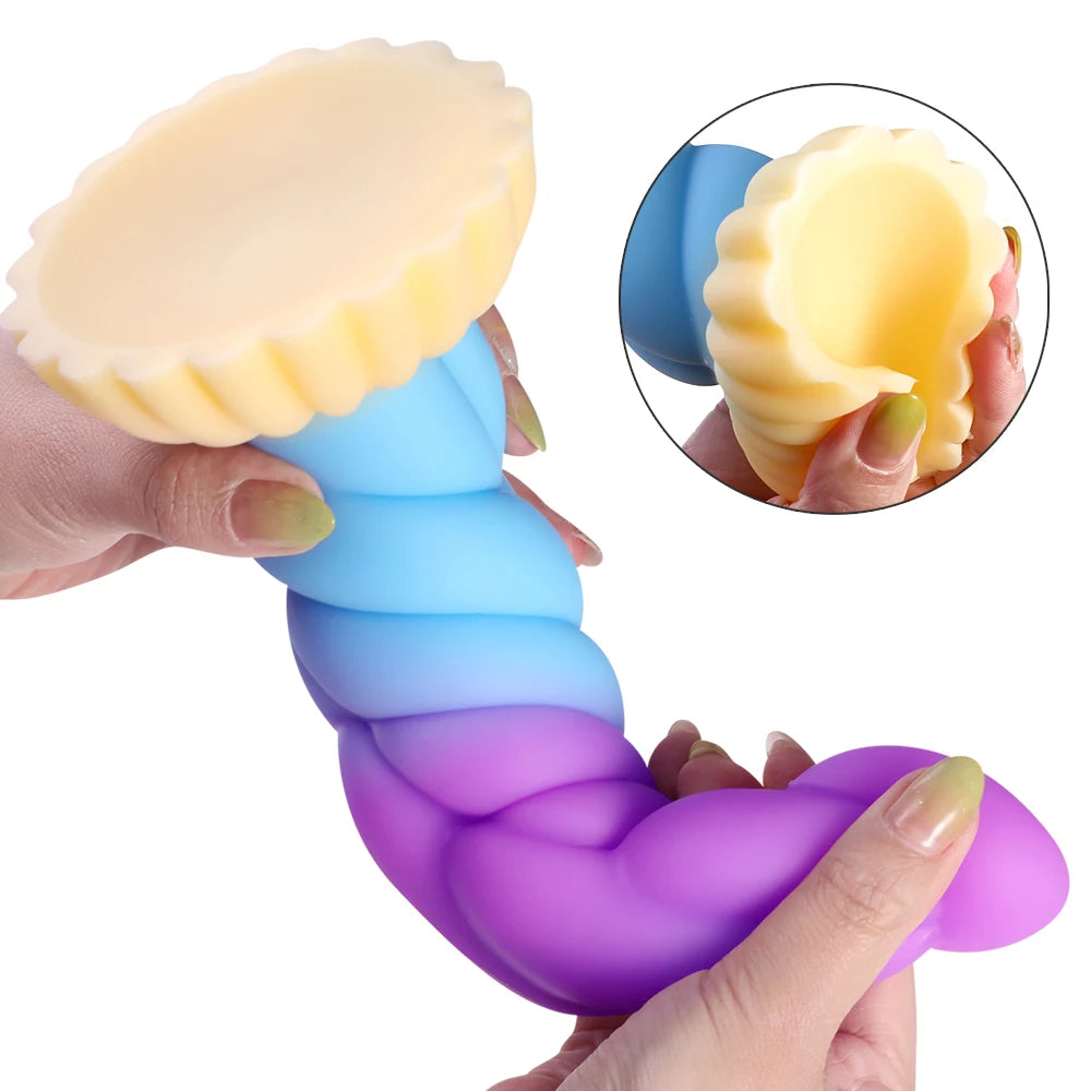 Cute Soft Dildo Female Masturbator Sexy Toys For Full Girl Skin Feeling Realistic Penis Silicone Suction Cup Dildos Women