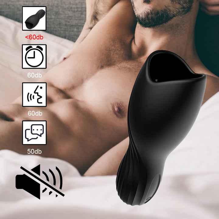 Vibrator Male Masturbator Automatic Oral Climax Sex Glans Stimulate Massager