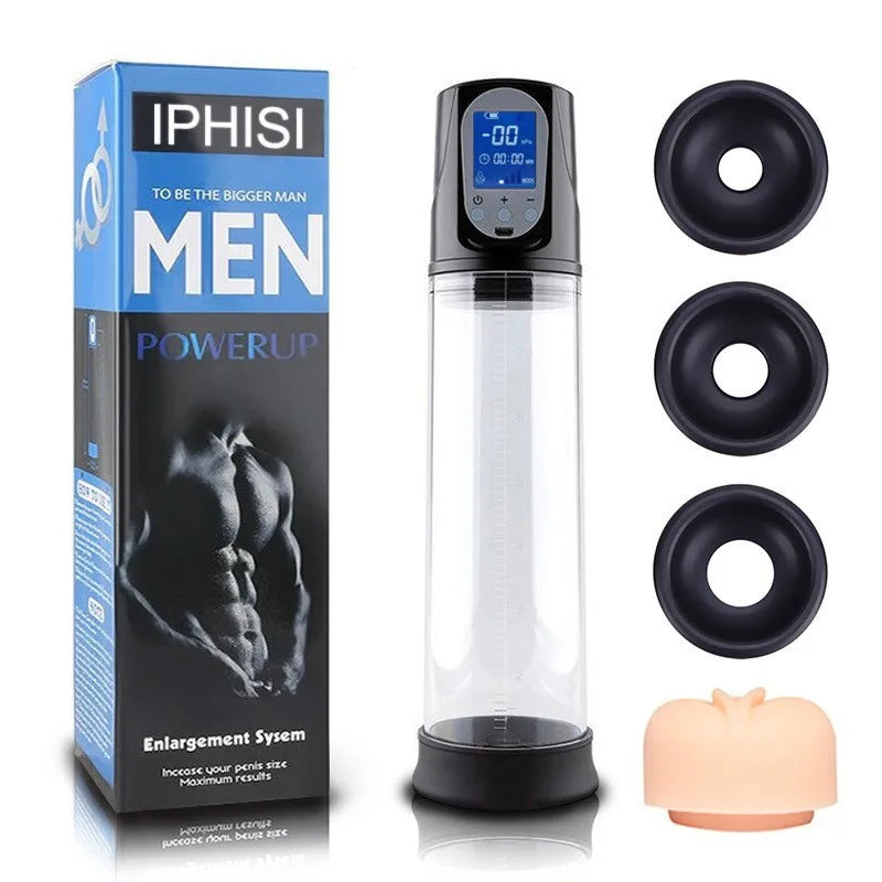 Male Penis Pump Manual Penis Enlarger Enhancement Erection SexToys For Man Vacuum Pump Big Dick Trainer Male Lasting Masturbator