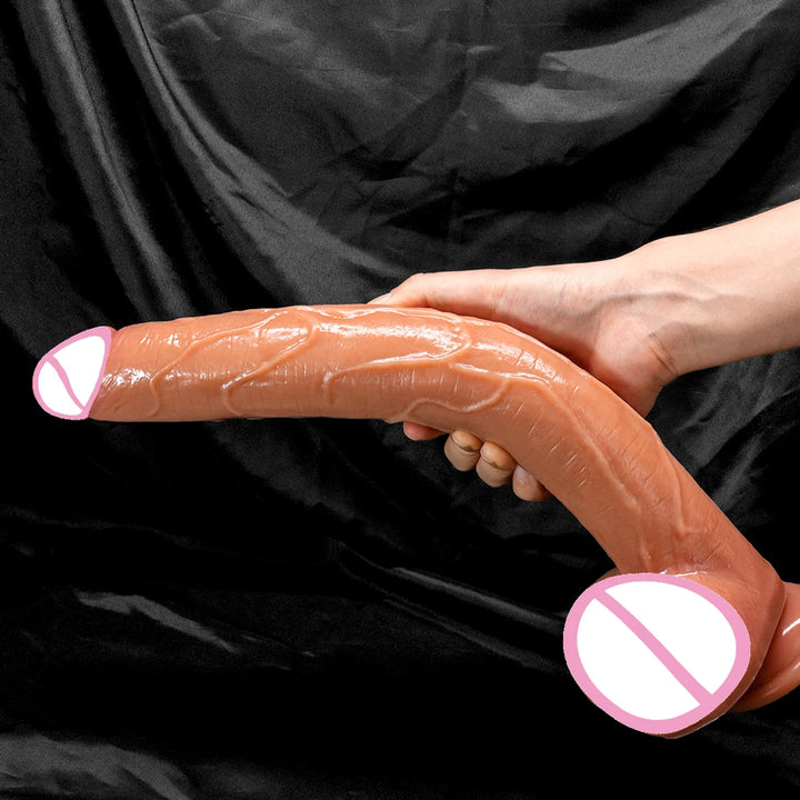 42cm Super Long Dildo Realistic Penis Soft Big Dick Powerful Suction Cup Female Masturbation Silicone Dildos Sexy Toys for Women